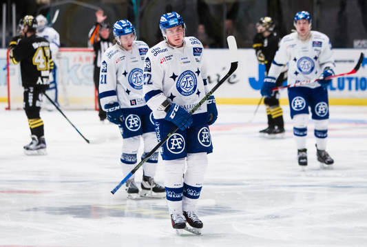 Leksands Martin Grönberg och Brock Montpetit deppar