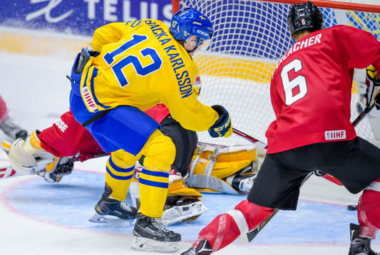 Sveriges Jakob Forsbacka-Karlsson gör 2-6