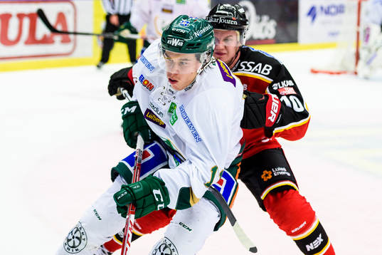 Färjestads Joakim Nygård och Luleås Toni Rajala