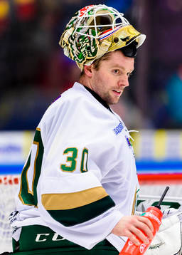 Färjestads målvakt Lars Haugen