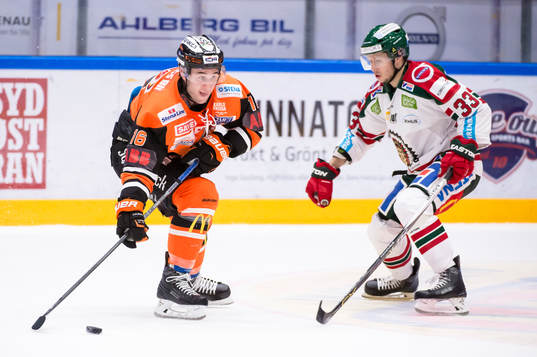 Karlskronas John Henrion och Frölundas Elias Fälth