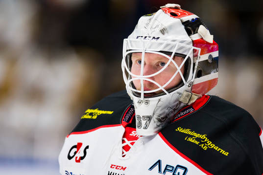 Malmö Redhawks målvakt Jonas Gunnarsson