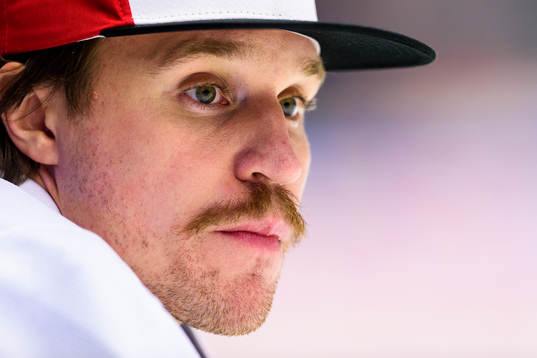Färjestads målvakt Justin Pogge