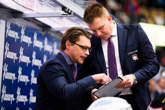 Malmö Redhawks tränare Björn Hellkvist och Jesper