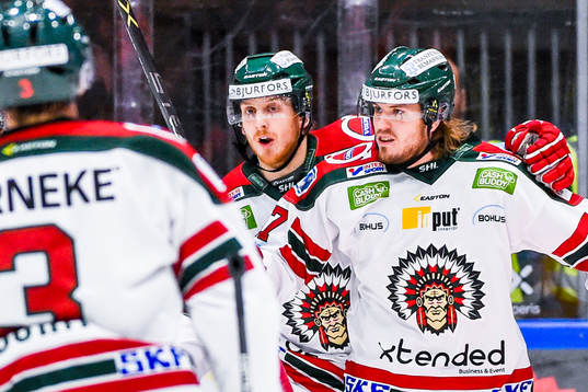 Frölundas Sebastian Stålberg jublar
