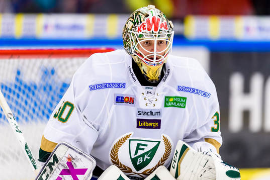 Färjestads målvakt Lars Haugen