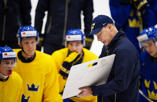 Förbundskapten Rikard Grönborg har en genomgång
