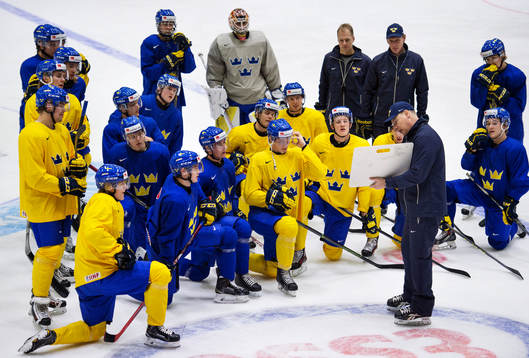 Förbundskapten Rikard Grönborg har en genomgång