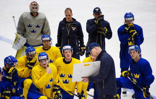 Förbundskapten Rikard Grönborg har en genomgång