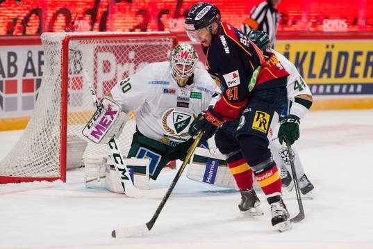 Färjestads målvakt Lars Haugen och Djurgårdens Patrick