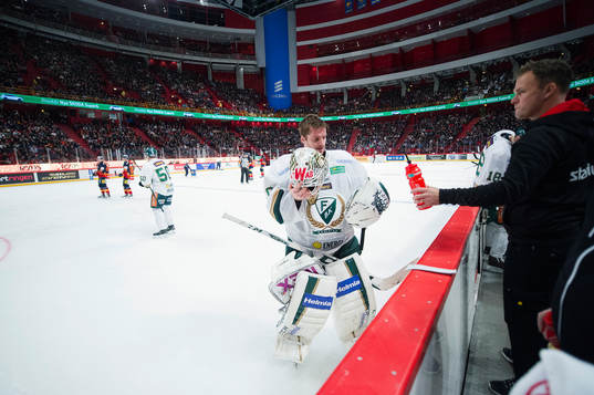 Färjestads målvakt Lars Haugen