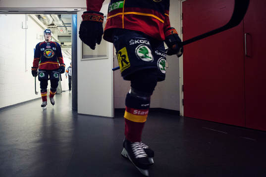 Djurgårdens Philip Holm i korridoren