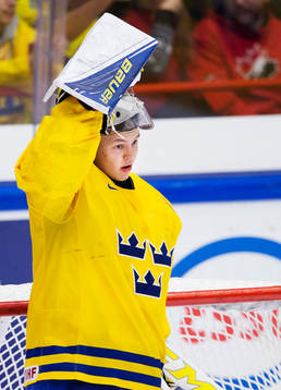 Sveriges målvakt Linus Söderström