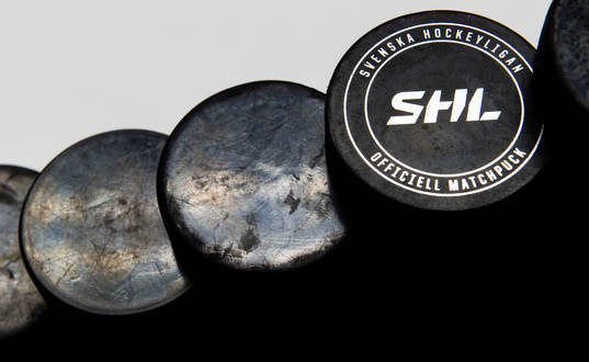 Officiell matchpuck från SHL