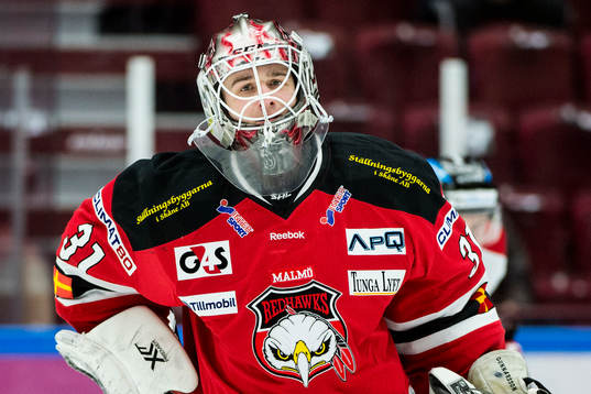 Malmö Redhawks målvakt Tim Hultstrand