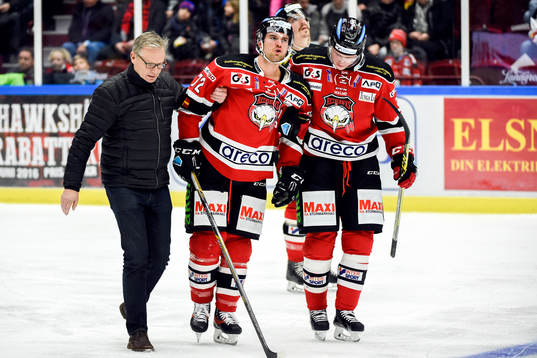 Malmö Redhawks T.J. Galiardi skadad och får lämna isen