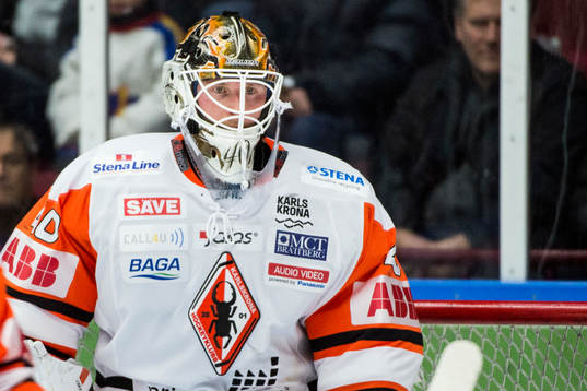Karlskronas målvakt Johan Holmqvist