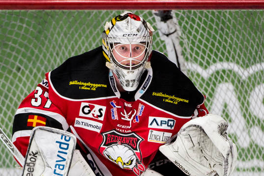 Malmö Redhawks målvakt Jonas Gunnarsson