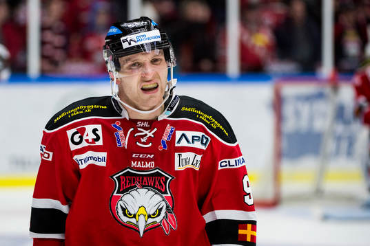 Malmö Redhawks Frederik Storm deppar
