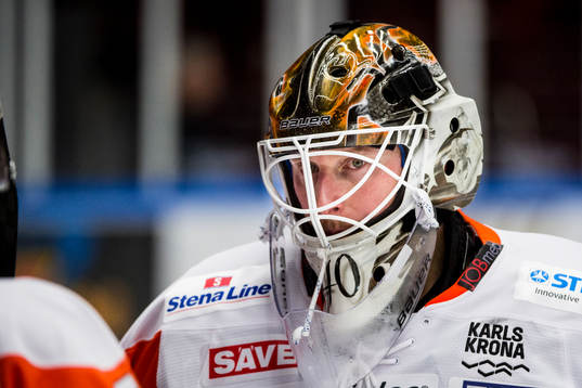 Karlskronas målvakt Johan Holmqvist