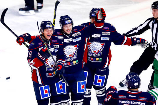 Linköpings Linköpings Rhett Rakhshani jublar