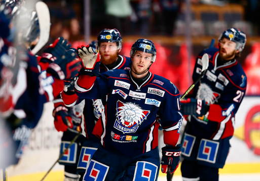 Linköpings Andrew Gordon jublar
