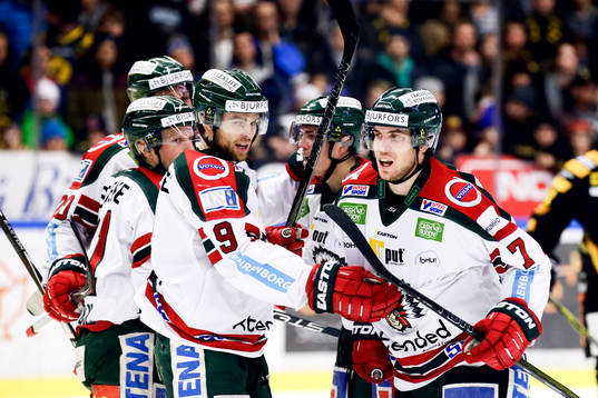 Frölundas Henrik Tömmernes jublar