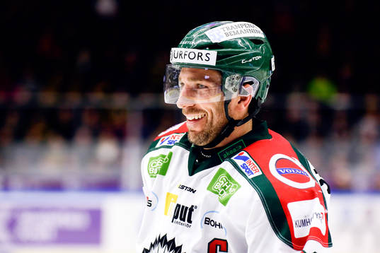 Frölundas Joel Lundqvist jublar