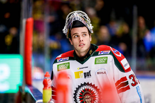 Frölundas målvakt Johan Gustafsson