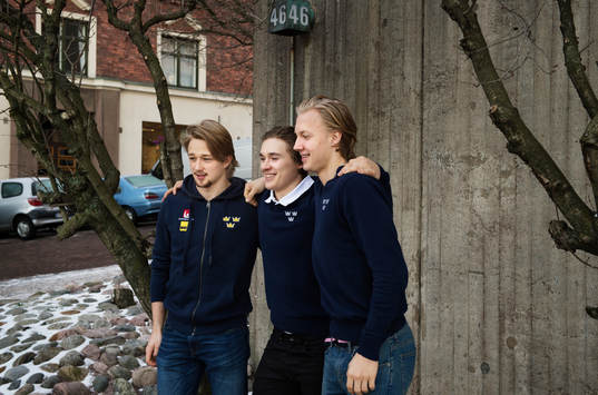 Sveriges Rasmus Asplund, Dmytro Timashov och Alexander