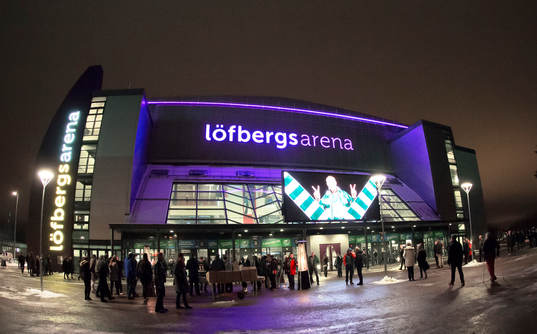 Exteriör bild av Löfbergs Arena
