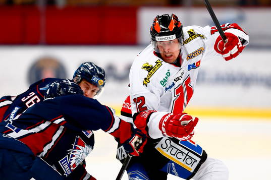 Linköpings Niklas Fogström och Örebros Marko Anttila
