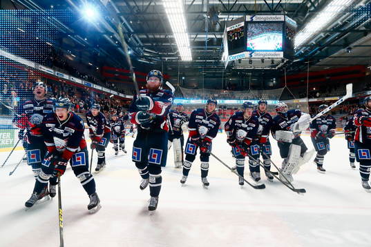 Linköpings spelare jublar