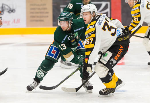 Färjestads Linus Persson och Skellefteås John Norman