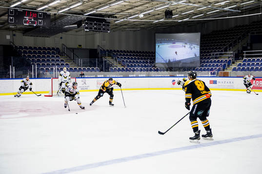 Storbildsskärm på Malmö Isstadion