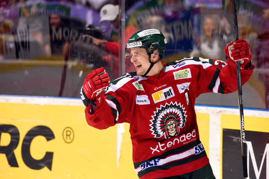 Frölundas Nicklas Lasu jublar