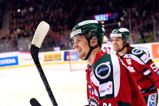 Frölundas Nicklas Lasu jublar