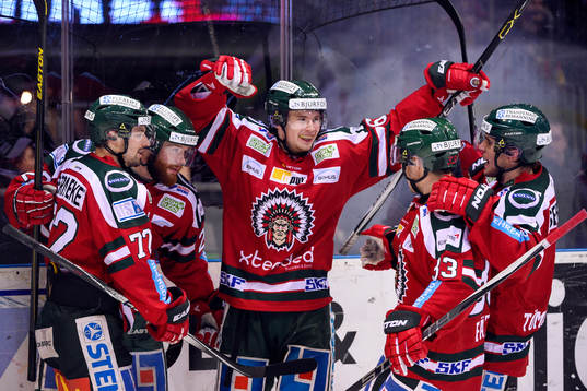 Frölundas Artturi Lehkonen jublar