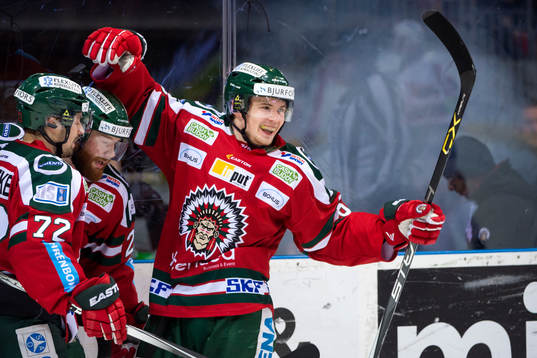 Frölundas Artturi Lehkonen jublar