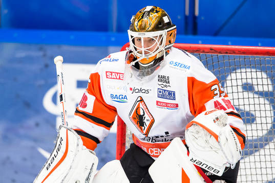 Karlskronas målvakt Linus Fernström