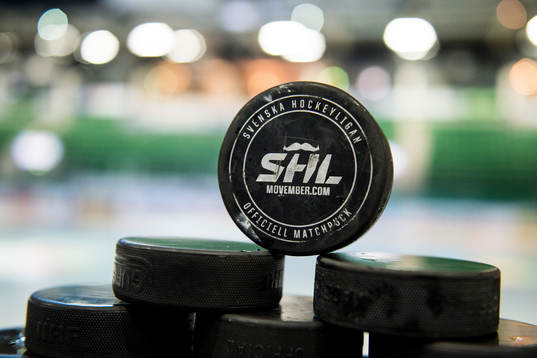En Movemberpuck från SHL