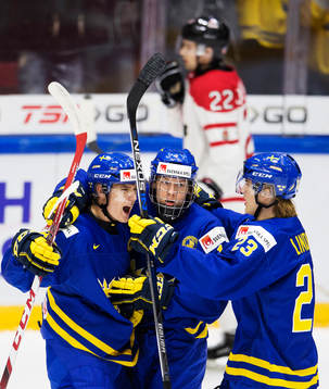 Sveriges Gustav Forsling, Alexander Nylander och Oskar