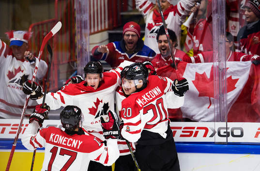 Kanadas Travis Konecny, Thomas Chabot, Mitchell Stephens