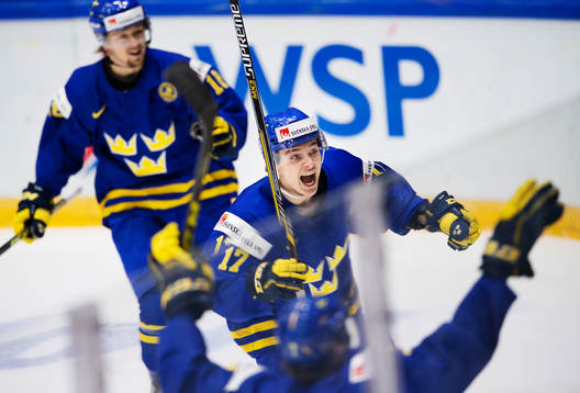 Sveriges Dmytro Timashov jublar