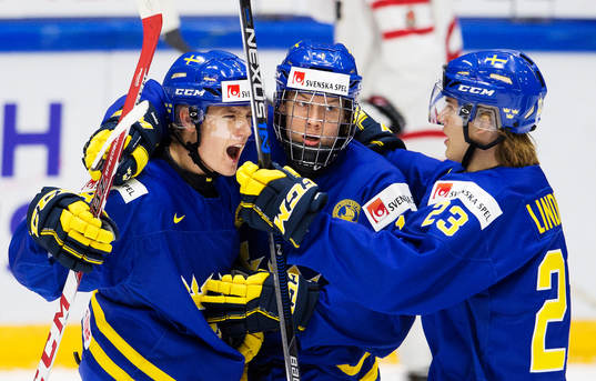 Sveriges Gustav Forsling, Alexander Nylander och Oskar