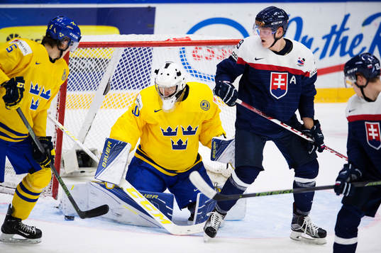 Slovakiens Juraj Siska och Lukas Hrusik oroar framför