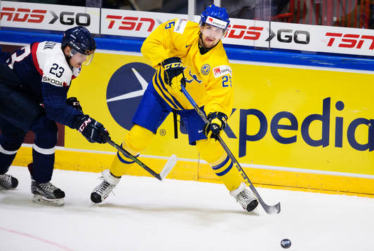 Slovakiens Lukas Hrusik och Sveriges Axel Holmström