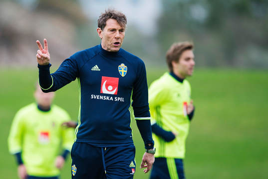 Förbundskapten för U21 Håkan Ericson