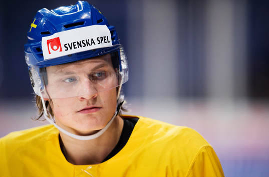 Anton Karlsson på Sveriges träning