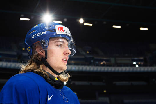 William Lagesson på Sveriges träning